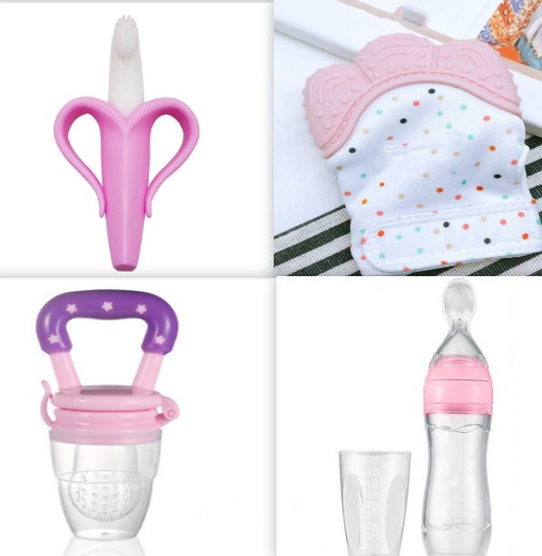 Silicone Baby Spoon Bottle Feeder for First Solid Foods
