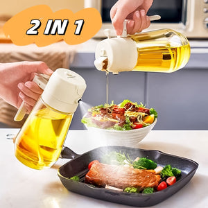 470ml Olive Oil Sprayer Dispenser – Oil Spray Bottle for Cooking, Air Fryer & BBQ