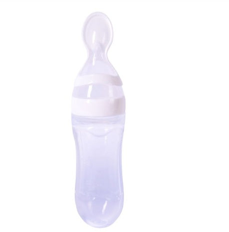 Silicone Baby Spoon Bottle Feeder for First Solid Foods