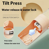 Portable Dog Water Bottle & Feeder for Travel – 2-in-1