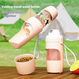 Portable Dog Water Bottle & Feeder for Travel – 2-in-1