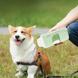 Portable Dog Water Bottle & Feeder for Travel – 2-in-1