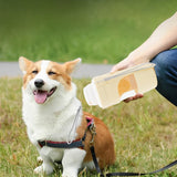 Portable Dog Water Bottle & Feeder for Travel – 2-in-1