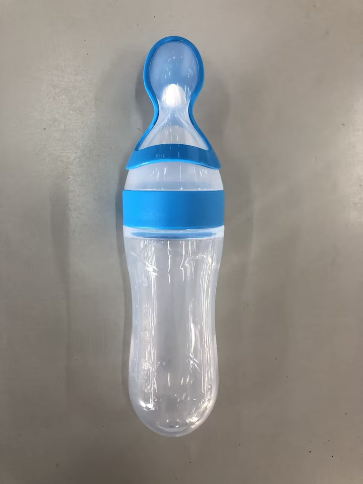 Silicone Baby Spoon Bottle Feeder for First Solid Foods